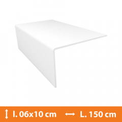 Cornière PVC Blanc - 6 x 10 cm